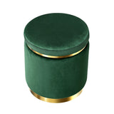 Ottoman Foot Stool Rest Feet Feet Stool Pouffe Padded Seat Pouf  Green