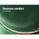 Ottoman Foot Stool Rest Feet Feet Stool Pouffe Padded Seat Pouf  Green