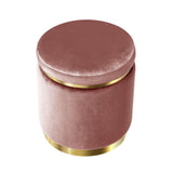 Ottoman Foot Stool Rest Feet Feet Stool Pouffe Padded Seat Pouf Pink