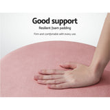 Ottoman Foot Stool Rest Feet Feet Stool Pouffe Padded Seat Pouf Pink