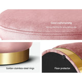 Ottoman Foot Stool Rest Feet Feet Stool Pouffe Padded Seat Pouf Pink