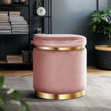 Ottoman Foot Stool Rest Feet Feet Stool Pouffe Padded Seat Pouf Pink