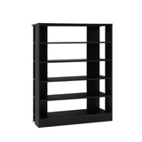 Storage Shoe Rack Cabinet Shoes Organiser Storage Rack For Many Pairs Black Shelf Wooden Look --