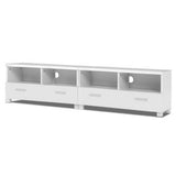 Stand Cabinet for Storage media devices Unit 180cm with Drawers - White