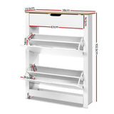 Storage Shoe Rack Shoes Cabinet Shoes shoe storage style Shelf Drawer White