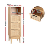 Storage Cupboard Cabinet Rattan Storage Hallway Chest of Drawers Rattan Furniture