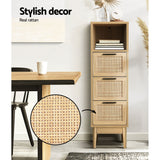 Storage Cupboard Cabinet Rattan Storage Hallway Chest of Drawers Rattan Furniture