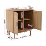 Storage Buffet Sideboard Cupboard Cabinet Rattan Storage Hallway Table Kitchen Cupboard