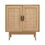 Storage Buffet Sideboard Cupboard Cabinet Rattan Storage Hallway Table Kitchen Cupboard