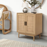 Storage Buffet Sideboard Cupboard Cabinet Rattan Storage Hallway Table Kitchen Cupboard