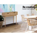 Storage Buffet Sideboard Cupboard Cabinet Rattan Storage Hallway Tables Drawers