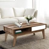 Table With 2 Drawers And a Shelf, dining room table Coffee Table