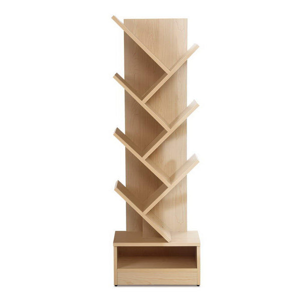 Bookcase Display Storage Stand Rack  Shelf 7 level, Bookshelf Storage Natural