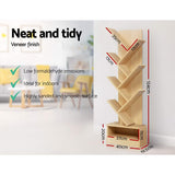 Bookcase Display Storage Stand Rack  Shelf 7 level, Bookshelf Storage Natural