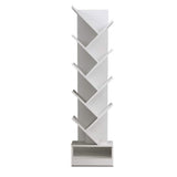 Bookcase Display Storage Stand Rack Shelf 9 level, 40cm x 19.5cm x 150cm Bookshelf White