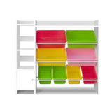 Kids Storage Organiser  Box With 8 Bins Bookshelf Toy Box  Cabinet
