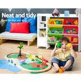 Kids Storage Organiser  Box With 8 Bins Bookshelf Toy Box  Cabinet