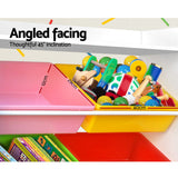 Kids Storage Organiser  Box With 8 Bins Bookshelf Toy Box  Cabinet