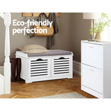 Storage Shoe Rack Shoes Cabinet Shoes shoe storage shoe bench with Drawers - White & Grey