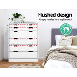 Tallboy 6 Drawer Cabinet Storage Dresser Table Bedroom Storage