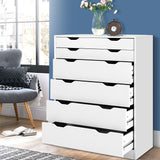 Tallboy 6 Drawer Cabinet Storage Dresser Table Bedroom Storage