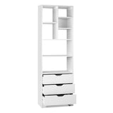 Storage Bookshelf Display Cabinet Bookcase Stand Organiser  - White