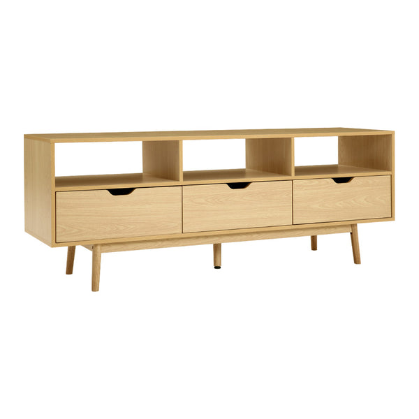 TV Stand TV Console Media Storage 160cm TV Cabinet Entertainment Unit - Natural