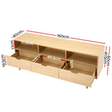 TV Stand TV Console Media Storage 160cm TV Cabinet Entertainment Unit - Natural
