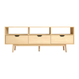 TV Stand TV Console Media Storage 160cm TV Cabinet Entertainment Unit - Natural