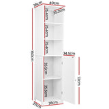 Storage Bathroom Tallboy Furniture Toilet  Cabinet Laundry Cupboard Tall