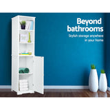 Storage Bathroom Tallboy Furniture Toilet  Cabinet Laundry Cupboard Tall