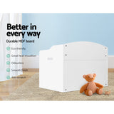 Kids Storage chest Kids Organiser Kids Cabinet Chest Blanket Children Clothes store White