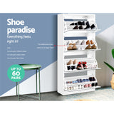 Shoes Storage Organiser Shoe Rack Shelf 160cm x 63cm x 30cm Mirror shoe Rack