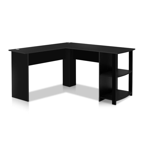 Desk Office desk 36cm x 130cm x 72.5cm student desk Office Computer Desk Corner Study Table Workstation L-Shape Black