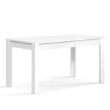 Table Dining Table 4 Seater Wooden Kitchen Tables White 120cm Cafe Restaurant