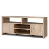 Tv Stand Storage 1.4 M in  TV Cabinet media devices TV Unit  Shelf look Oak