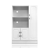 Storage Buffet Sideboard Cupboard Doors White Cabinet Kitchen Hallway