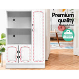 Storage Buffet Sideboard Cupboard Doors White Cabinet Kitchen Hallway