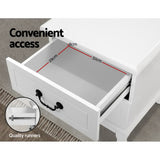 Bedside Table Bed side stand with  2 Drawers Nightstand Storage Cabinet