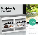 Shoe Rack Shoe Cabinet Bench Shoes Storage Rack Organiser Drawer White