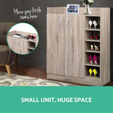 Storage Shoe Rack Shoe Cabinet Shoes Organiser - Wood color shoe storage