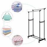 Metal Hanger Garments Portable Adjustable For Clothing Garments Drying Rack Hanger