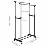 Metal Hanger Garments Portable Adjustable For Clothing Garments Drying Rack Hanger