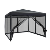 Shade Cover Gazebo AUTO Set Up 300 x 300 cm Fly Screen Event tent   Black