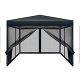 Shade Cover Gazebo AUTO Set Up 300 x 300 cm Fly Screen Event tent   Black