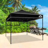 Shade Cover Gazebo 3 x 3m  Pop Up Marquee Outdoor Tent Folding Wedding Gazebos Black