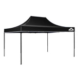 Shade Cover Gazebo 3 X 4.5m Pop Up Marquee Outdoor Tent Folding Wedding Gazebos Black