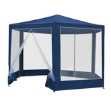 Shade Cover Gazebo with Insect Protection Wedding Marquee  Party Tent Canopy Navy