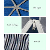 Shade Cover Gazebo with Insect Protection Wedding Marquee  Party Tent Canopy Navy