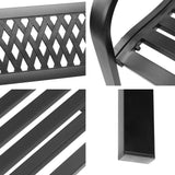 Bench Metal Bench Classic Designs Durable in  Black